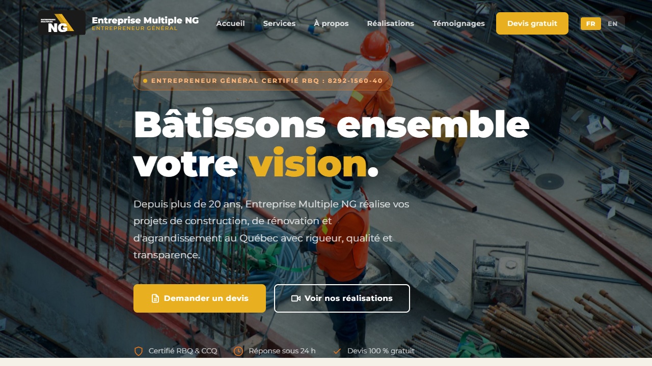 Site web Entreprise Multiple NG